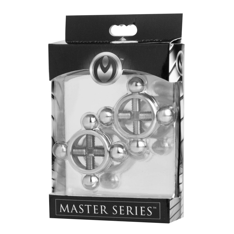 Master Series Rings of Fire Stainless Steel Nipple Press Set